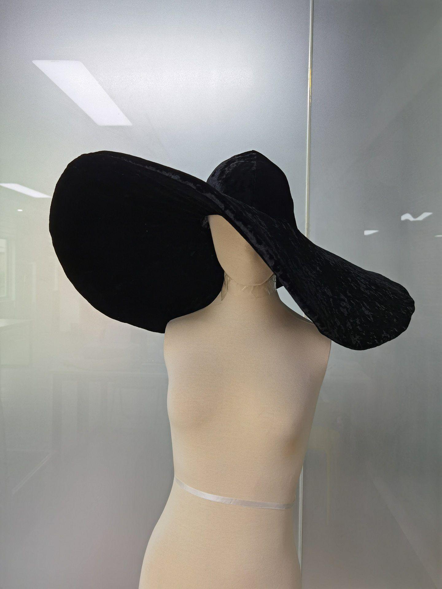 Fashionsarah.com Black Velvet Brim Hat