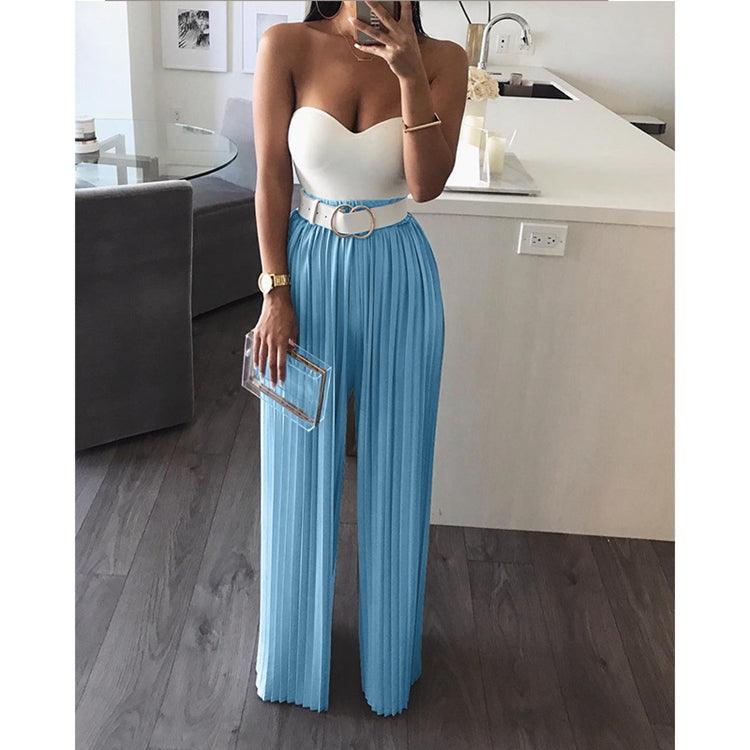 Women Pleated Wide Pants | Fashionsarah.com