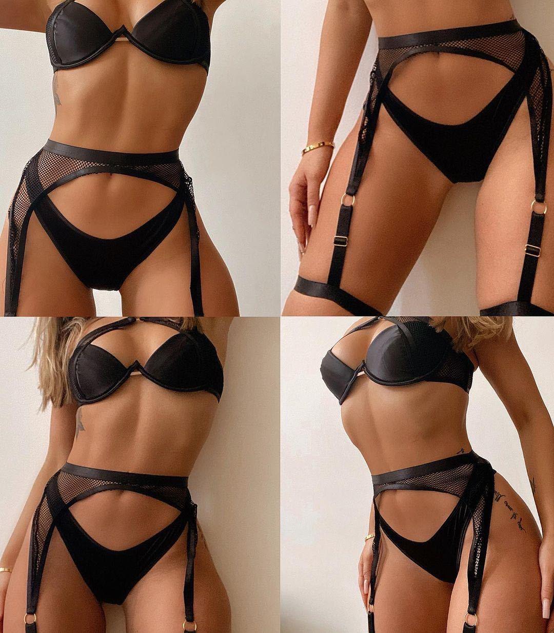 Fashionsarah.com 3-Piece Halter Bra Set