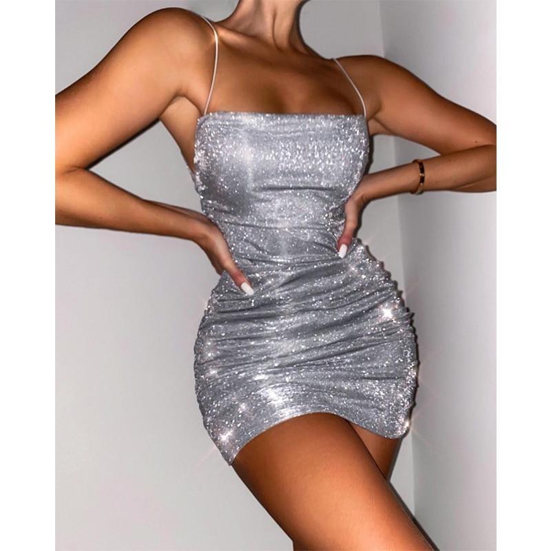 Fashionsarah.com Sequined Slim Dress