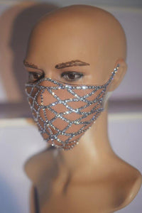 Rhinestone Pearls Masks - Fashionsarah.com