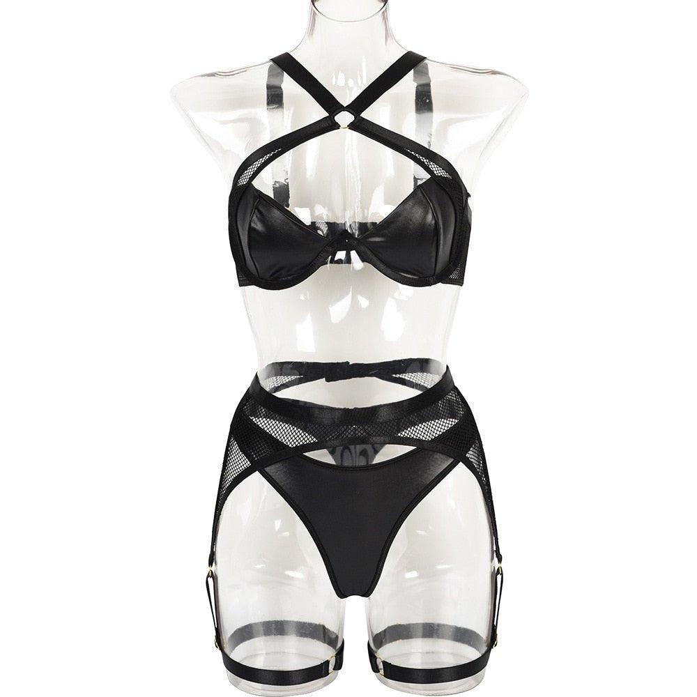 Fashionsarah.com 3-Piece Halter Bra Set