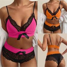 Load image into Gallery viewer, Bowknot Lace Lingerie Set - Fashionsarah.com