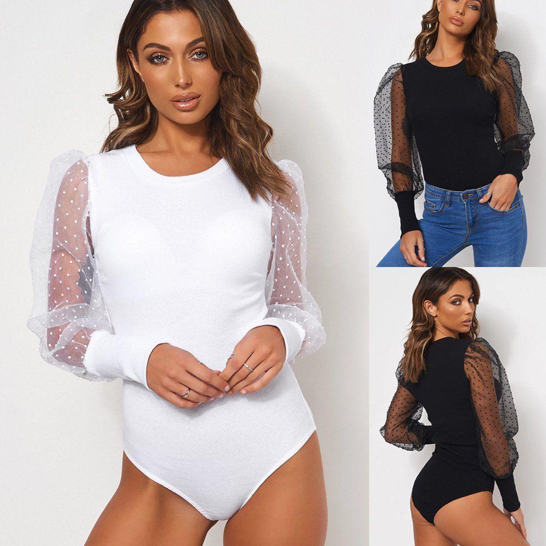 Fashionsarah.com New Lace Puff Bodysuit