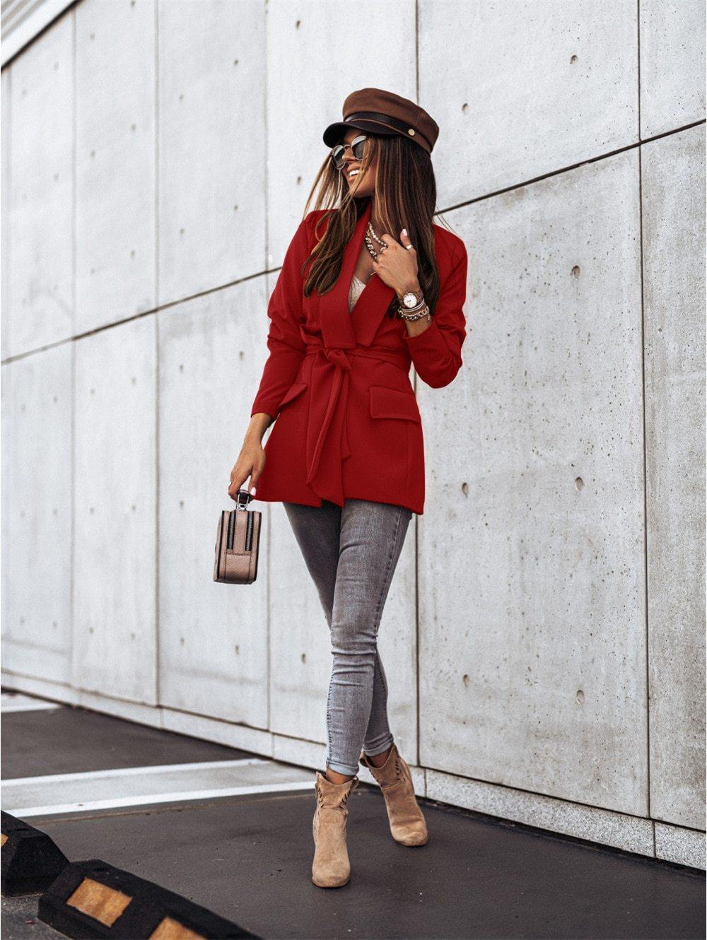 Fashionsarah.com Women's Blazer Outerwear