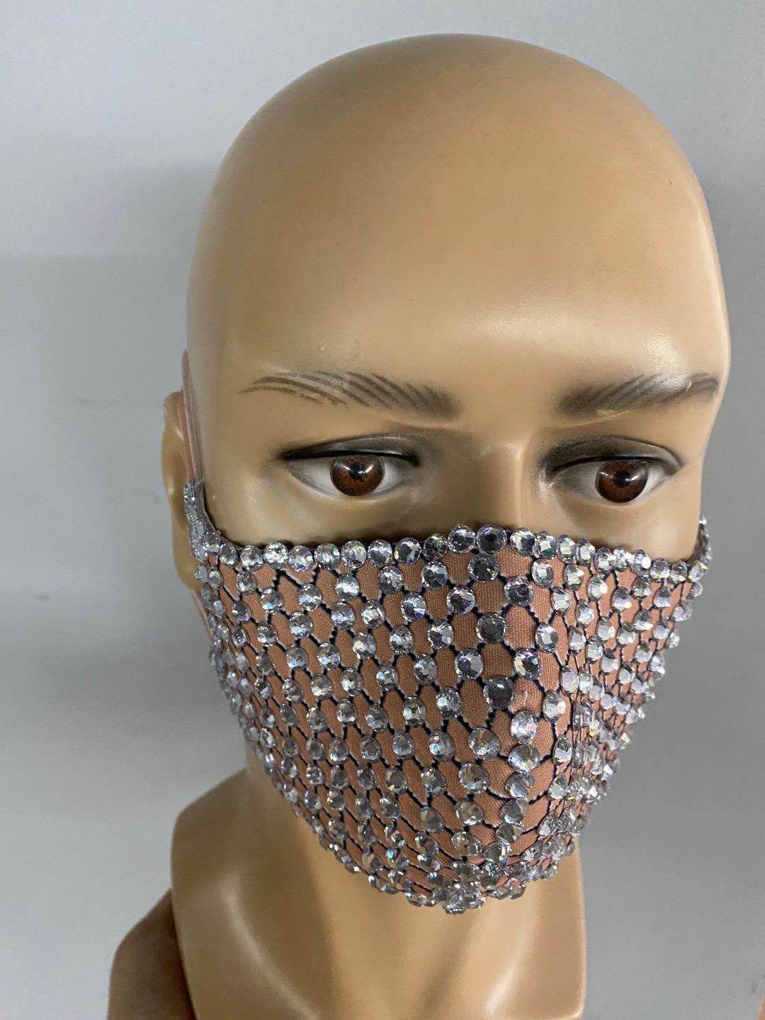 Fashionsarah.com Rhinestone Pearls Masks