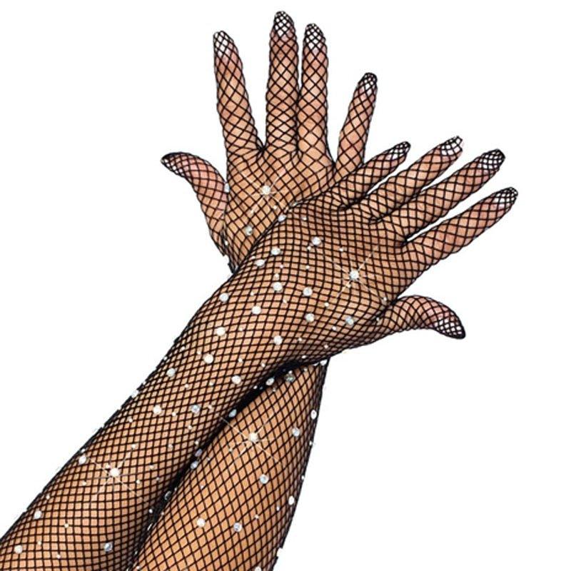 Fashionsarah.com Diamond Mesh Gloves