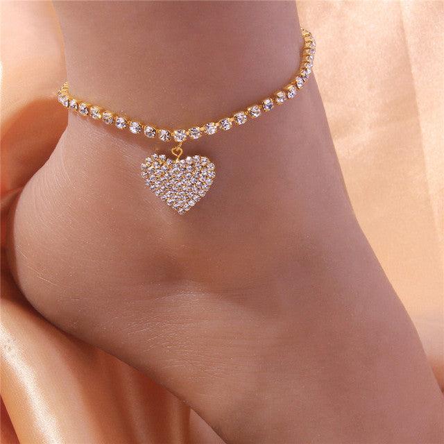 Heart Anklet Bracelets | Fashionsarah.com