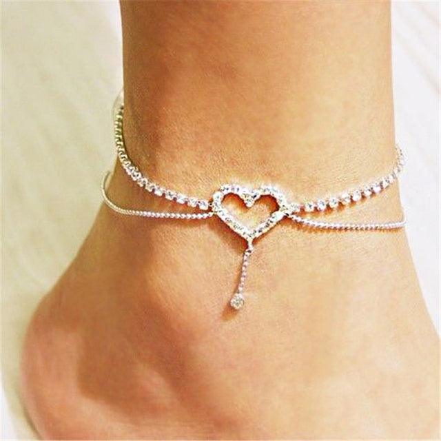 Heart Anklet Bracelets | Fashionsarah.com