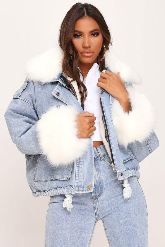 Women Denim Loose Jacket | Fashionsarah.com