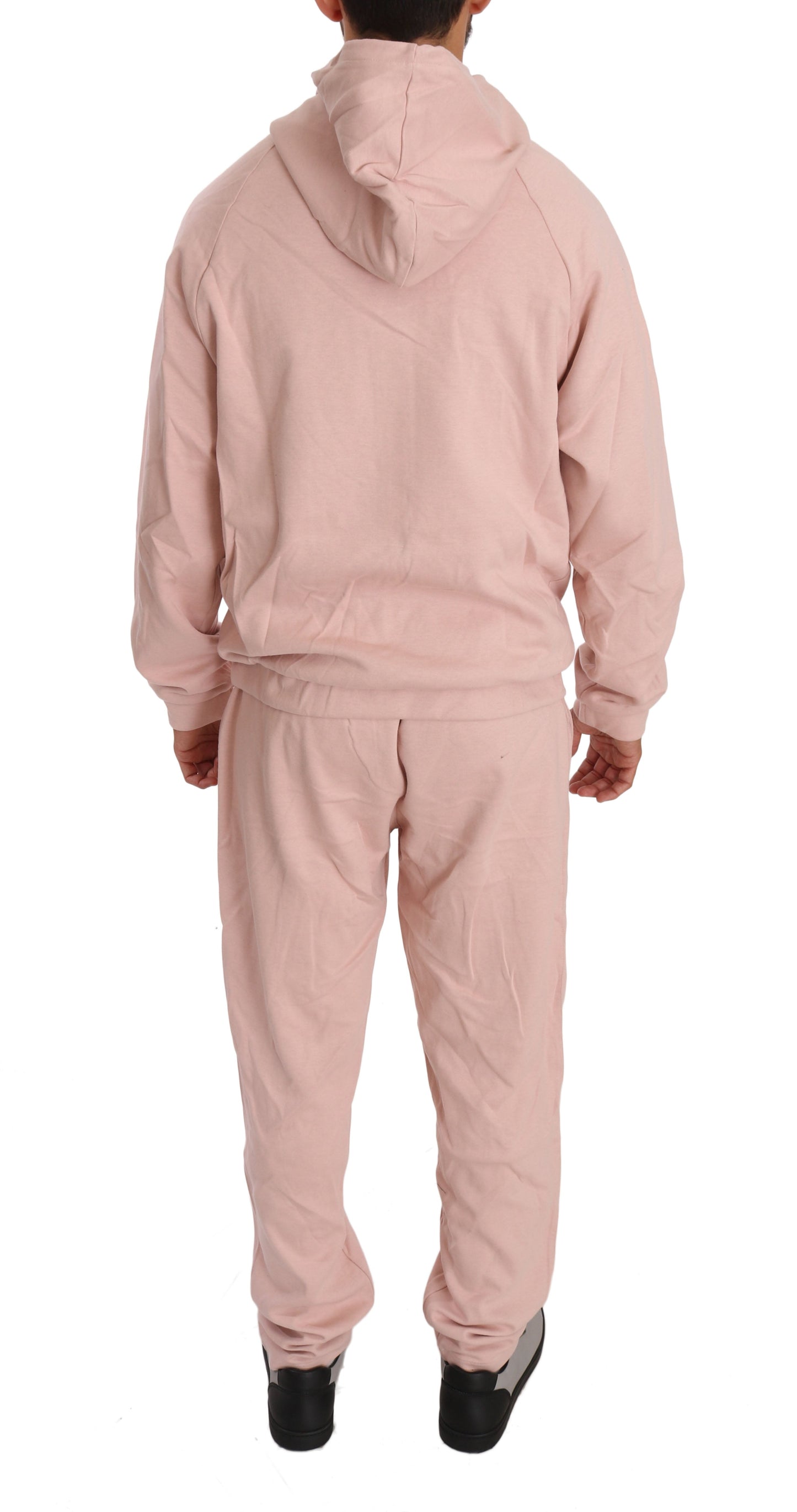 Fashionsarah.com Fashionsarah.com Billionaire Italian Couture Pink Cotton Sweater Pants Tracksuit