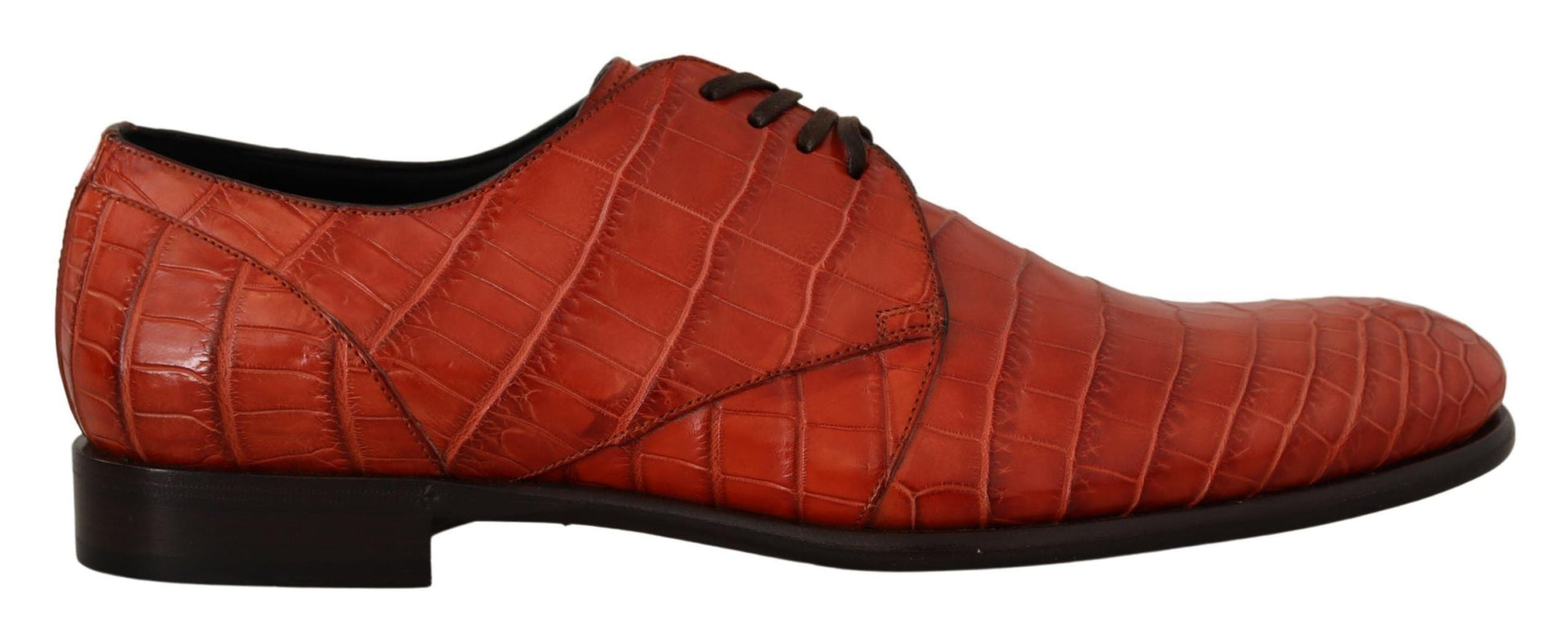 Dolce & Gabbana Orange Exotic Leather Dress Derby Shoes | Fashionsarah.com