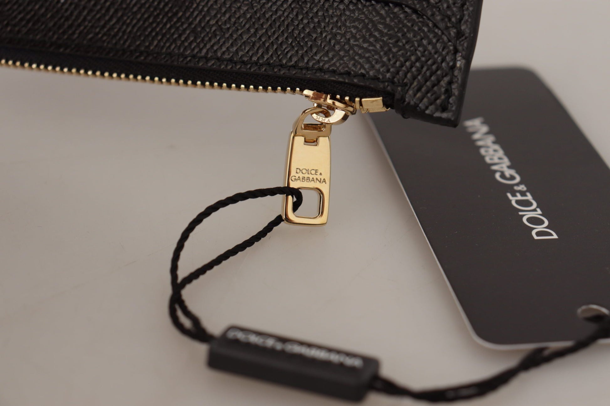 Fashionsarah.com Fashionsarah.com Dolce & Gabbana Black Leather #DGLovesLondon Women Cardholder Coin Case  Wallet