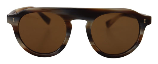 Dolce & Gabbana Brown Tortoise Oval Full Rim Eyewear DG4306 Sunglasses | Fashionsarah.com