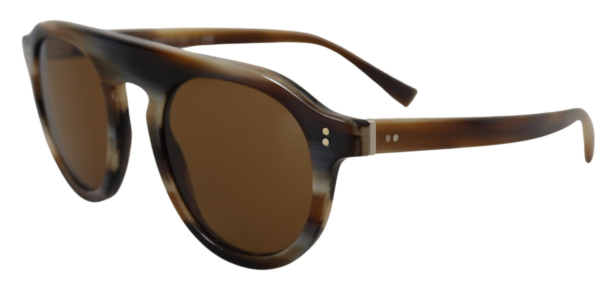 Dolce & Gabbana Brown Tortoise Oval Full Rim Eyewear DG4306 Sunglasses | Fashionsarah.com