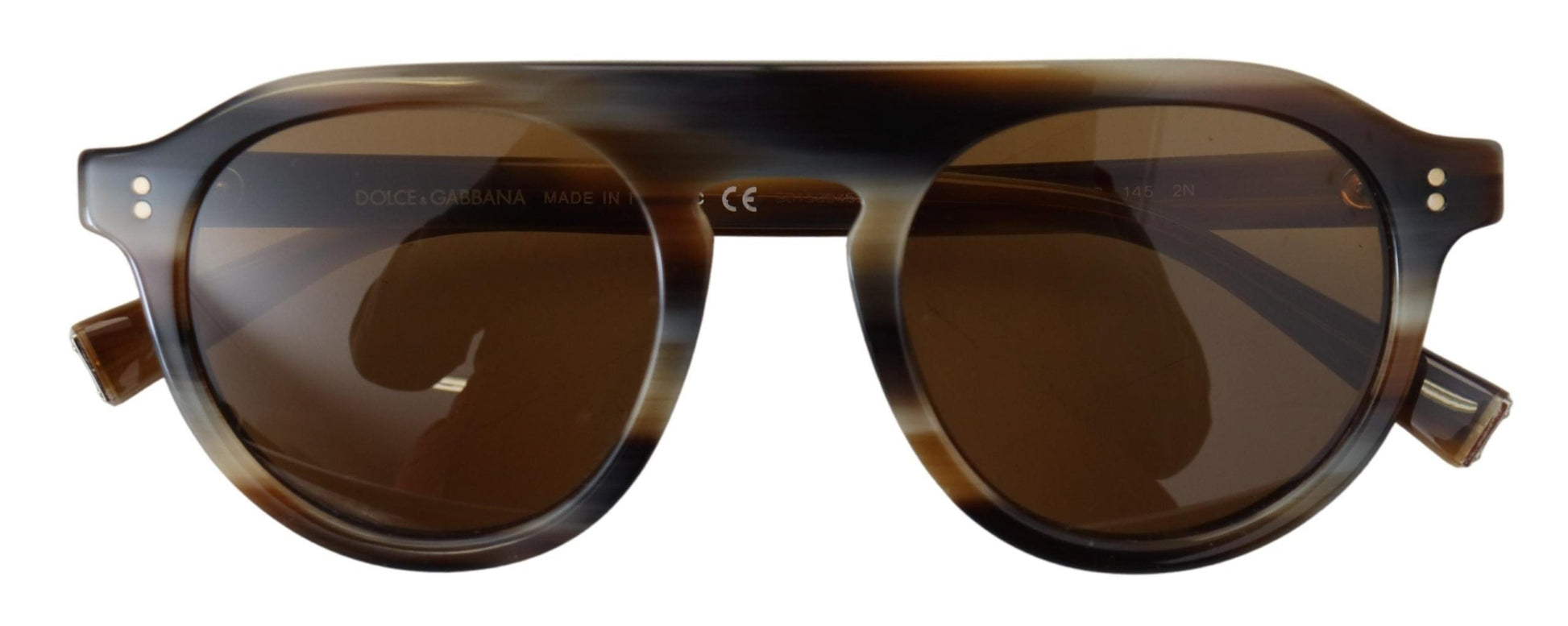 Dolce & Gabbana Brown Tortoise Oval Full Rim Eyewear DG4306 Sunglasses | Fashionsarah.com