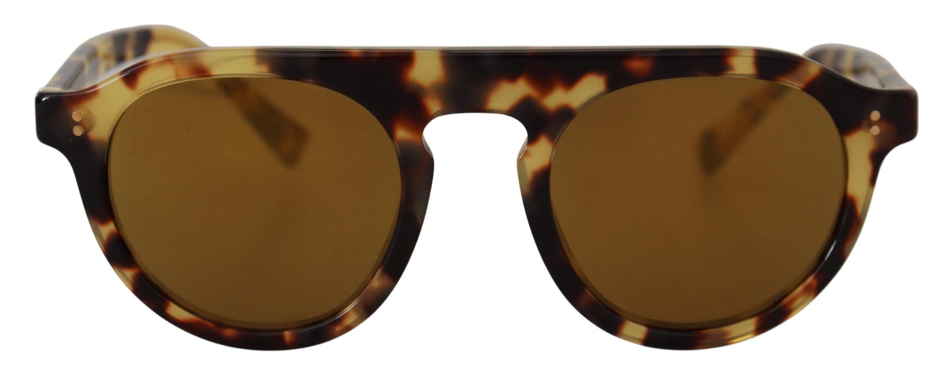 Dolce & Gabbana Brown Tortoise Oval Full Rim Shades DG4306F Sunglasses | Fashionsarah.com