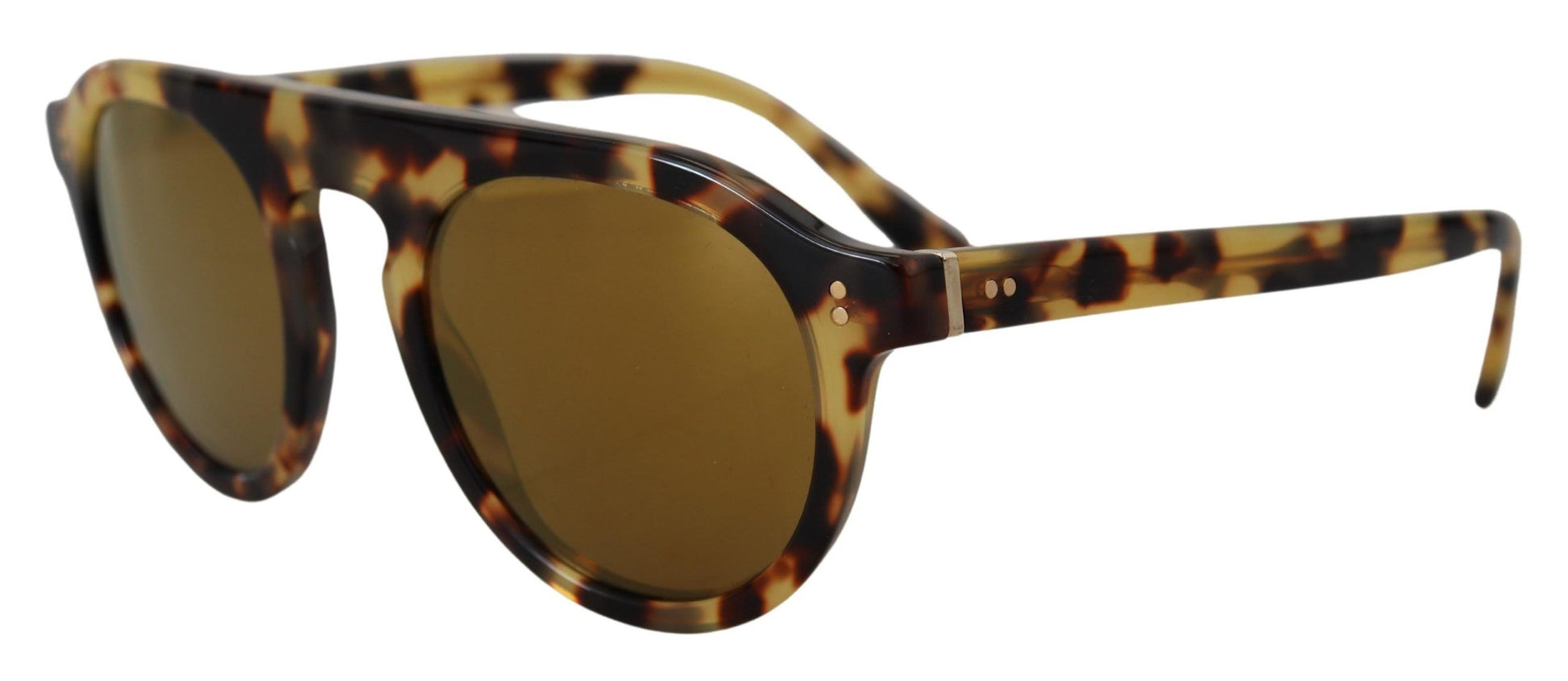 Dolce & Gabbana Brown Tortoise Oval Full Rim Shades DG4306F Sunglasses | Fashionsarah.com