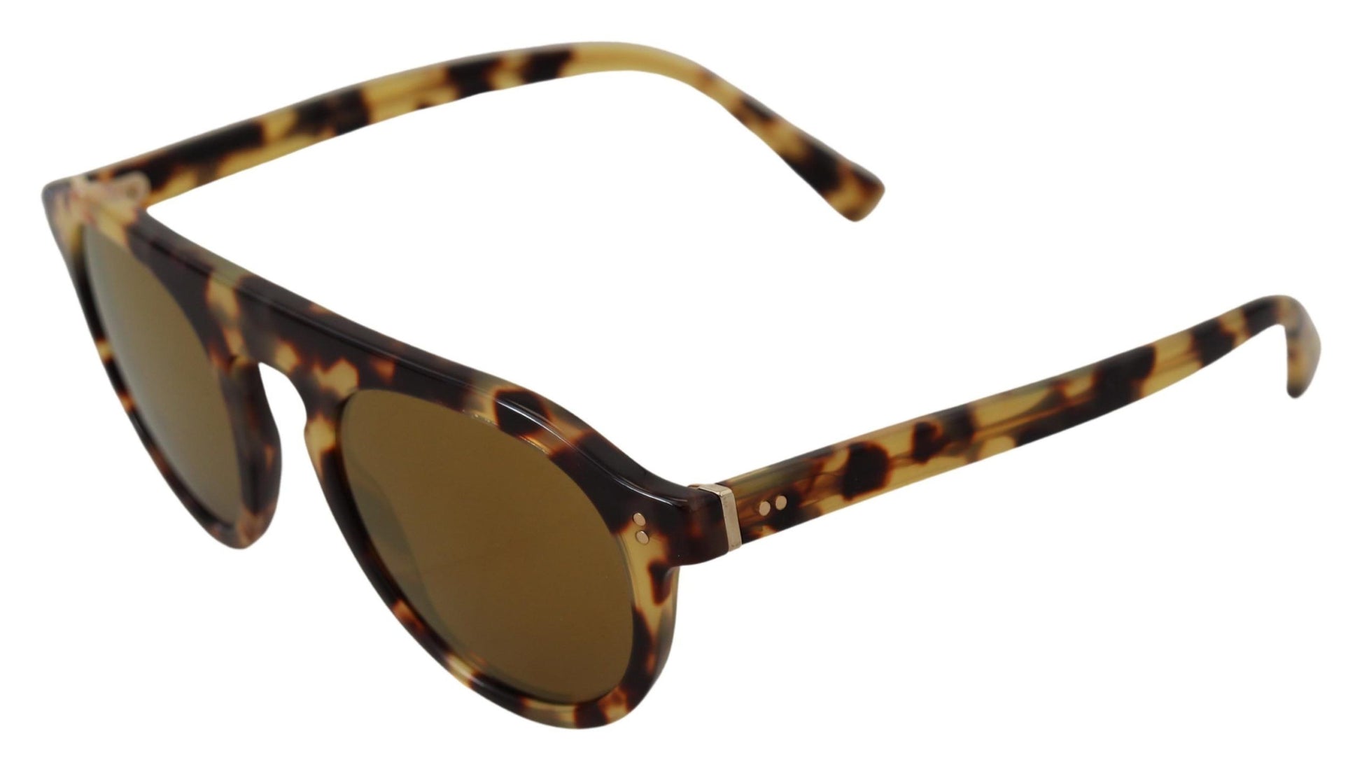 Dolce & Gabbana Brown Tortoise Oval Full Rim Shades DG4306F Sunglasses | Fashionsarah.com