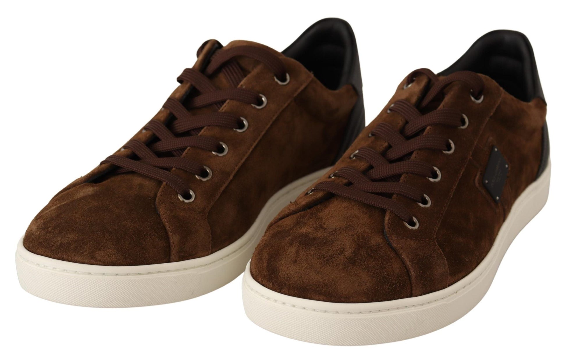 Dolce & Gabbana Brown Suede Leather Men Sneakers | Fashionsarah.com