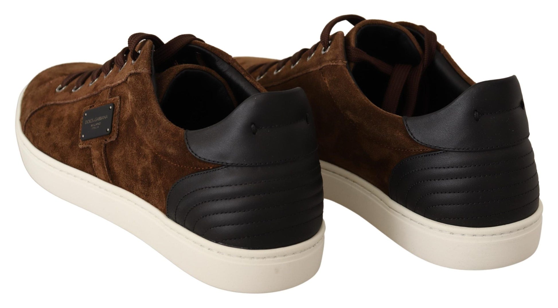 Dolce & Gabbana Brown Suede Leather Men Sneakers | Fashionsarah.com