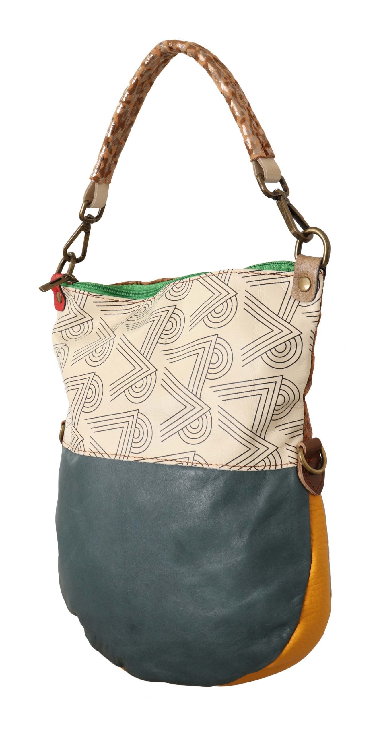 Fashionsarah.com Fashionsarah.com EBARRITO Multicolor Genuine Leather Shoulder Strap Tote Women Handbag