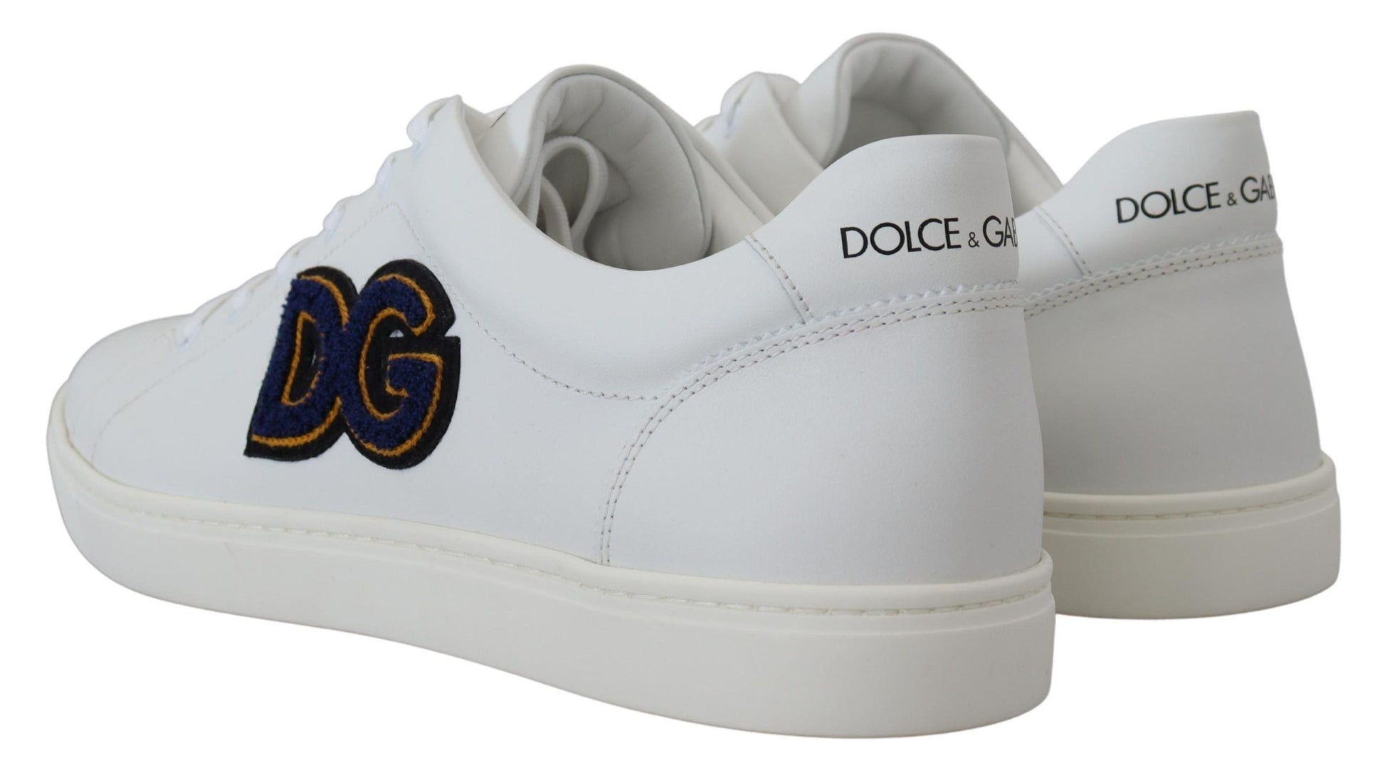Dolce & Gabbana White Leather Men Sneakers | Fashionsarah.com