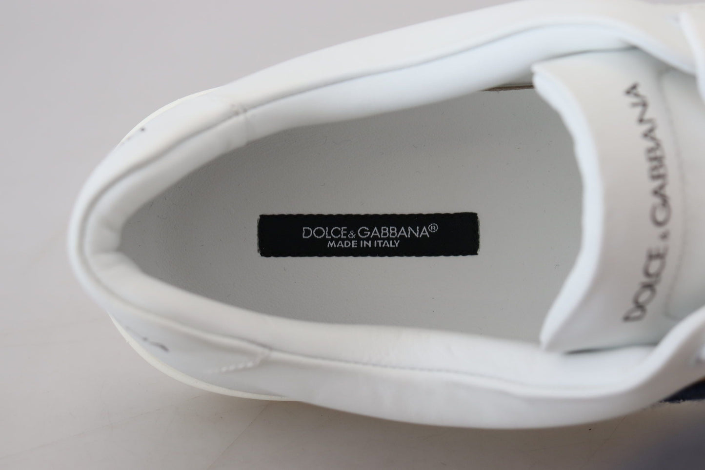 Dolce & Gabbana White Leather Men Sneakers | Fashionsarah.com