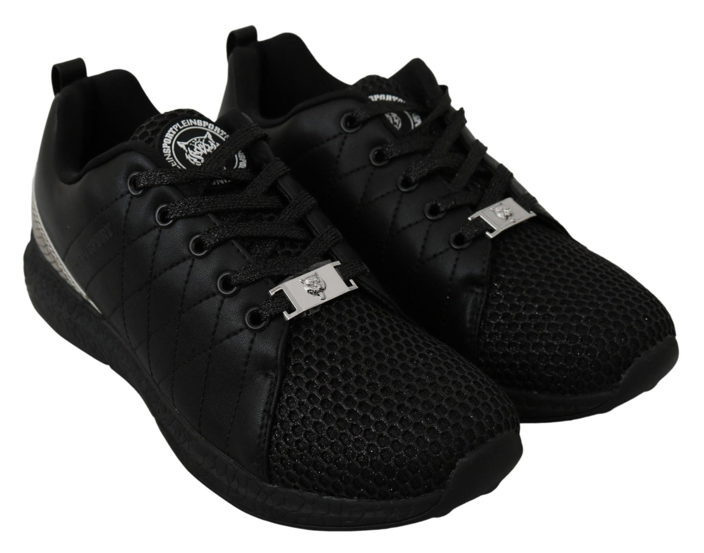 Fashionsarah.com Fashionsarah.com Philipp Plein Black Casual Running Sneakers Shoes