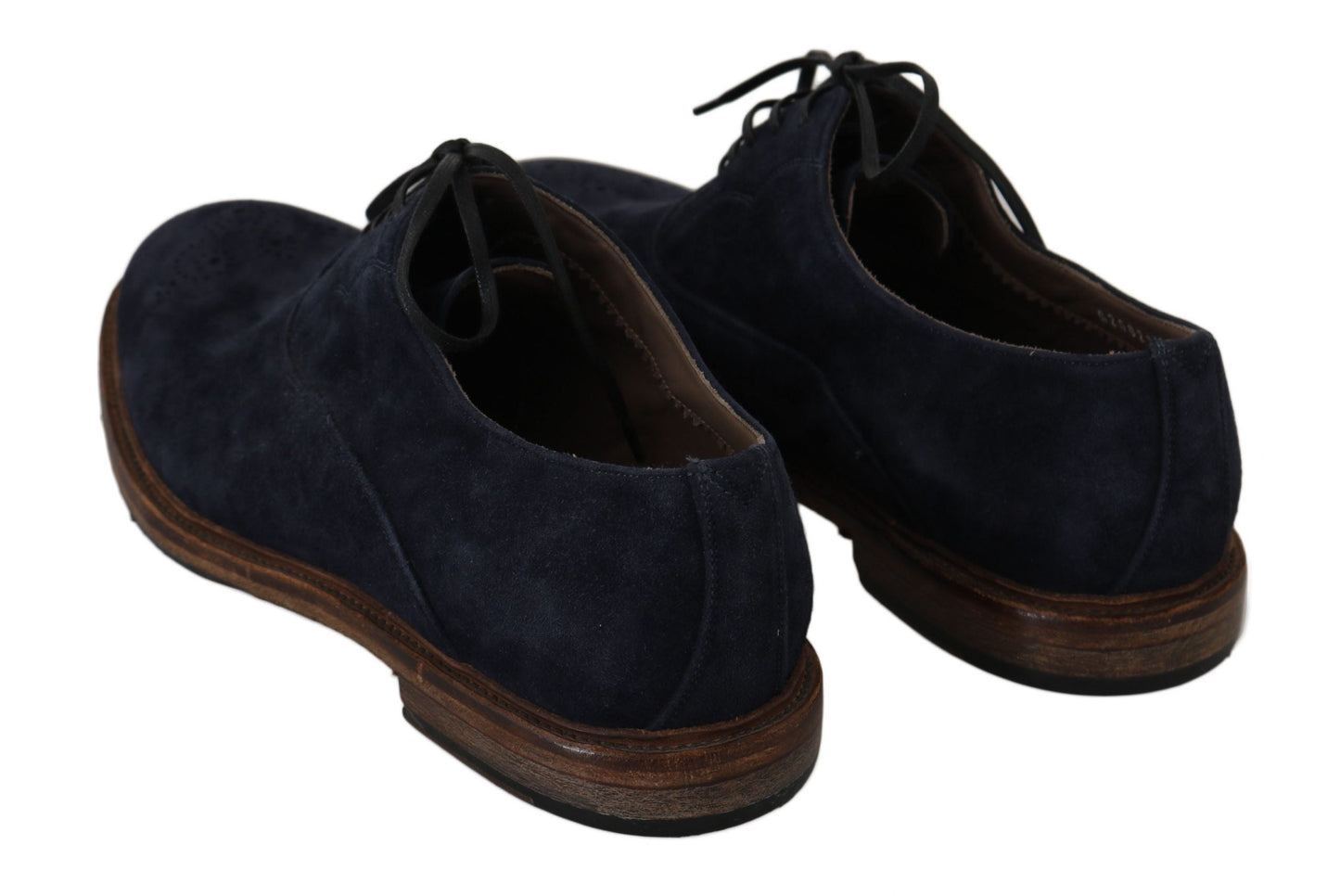 Dolce & Gabbana Blue Leather Marsala Derby Goatskin Shoes | Fashionsarah.com
