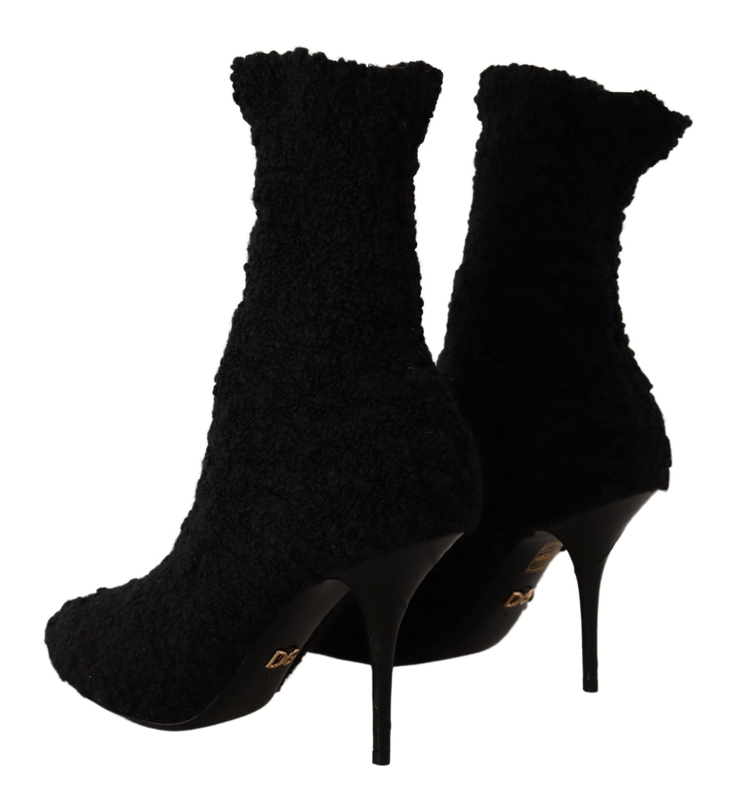 Fashionsarah.com Fashionsarah.com Dolce & Gabbana Black Stiletto Heels Mid Calf Women Boots