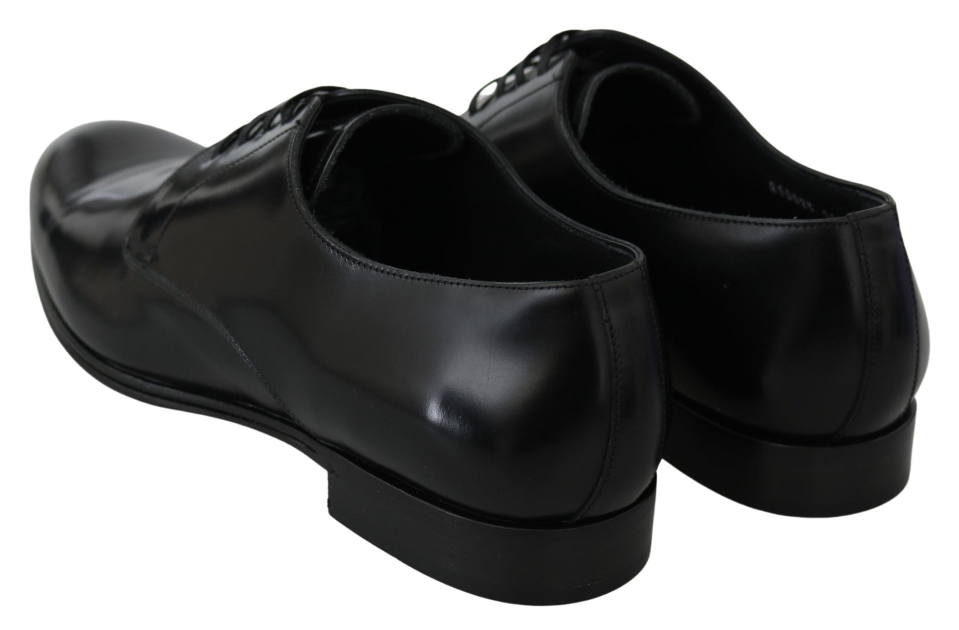 Dolce & Gabbana Derby Napoli Black Leather Dress Formal Shoes | Fashionsarah.com