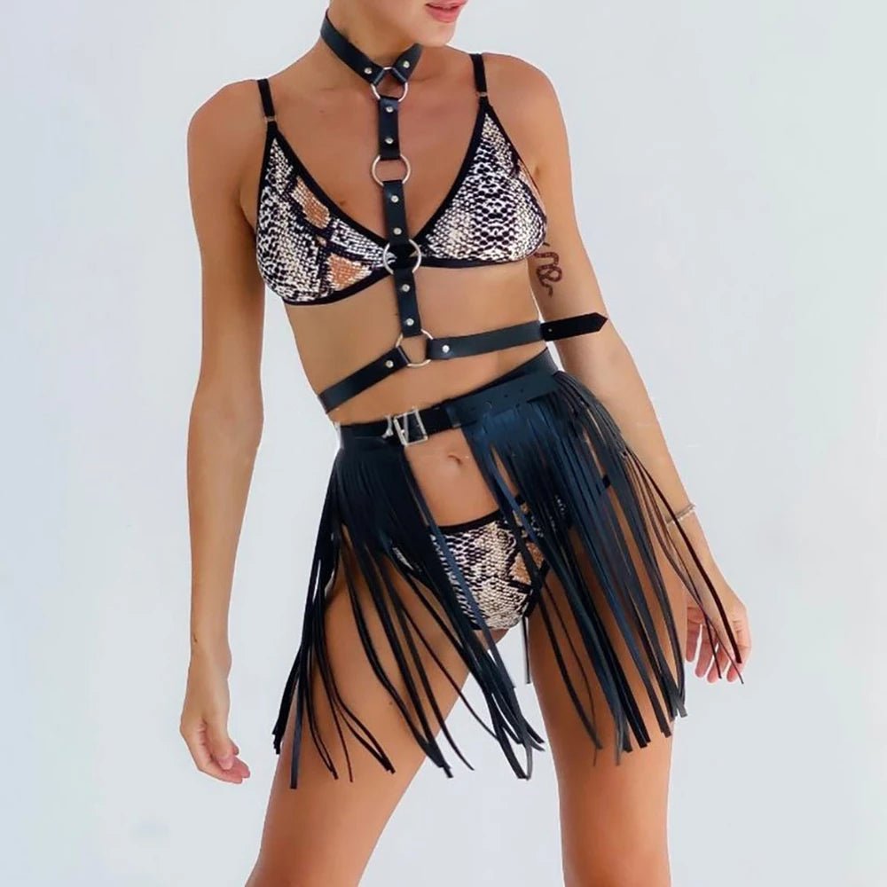 Fashionsarah.com Sexy fringe leather belt