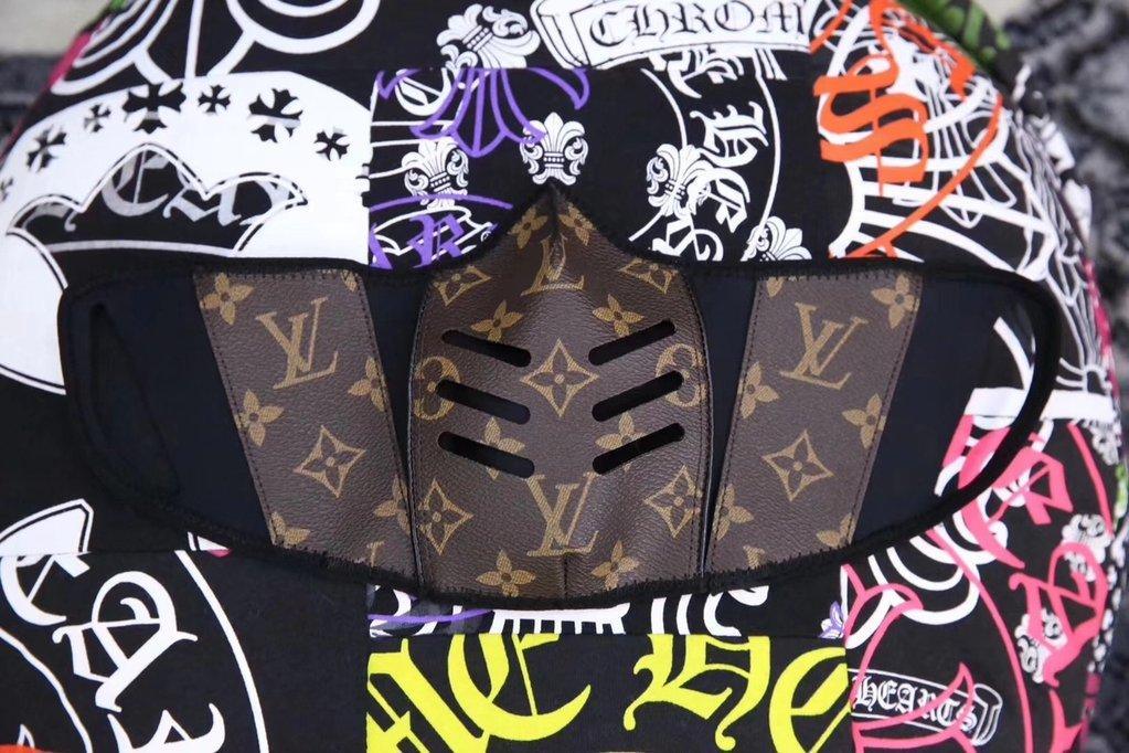 4 LAYERS FULL SUBLIMATION FACEMASK - HO9 - LOUIS VUITTON (BROWN)
