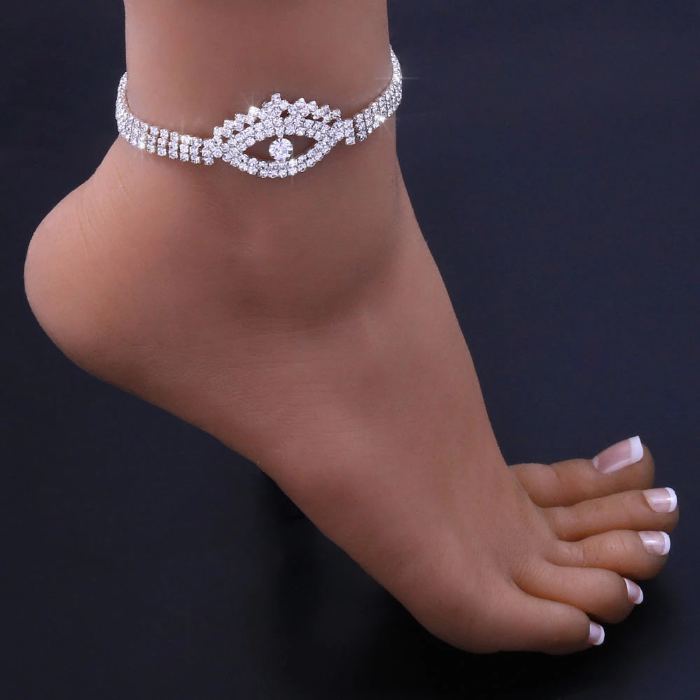 Rhinestone Eye Anklet jewerly | Fashionsarah.com