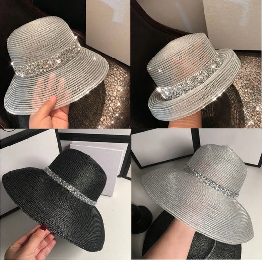 Fashionsarah.com Silver silk ultra-thin hats
