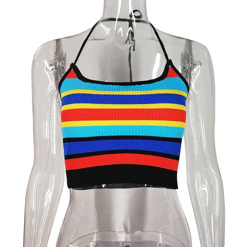 Striped Rainbow Top | Fashionsarah.com