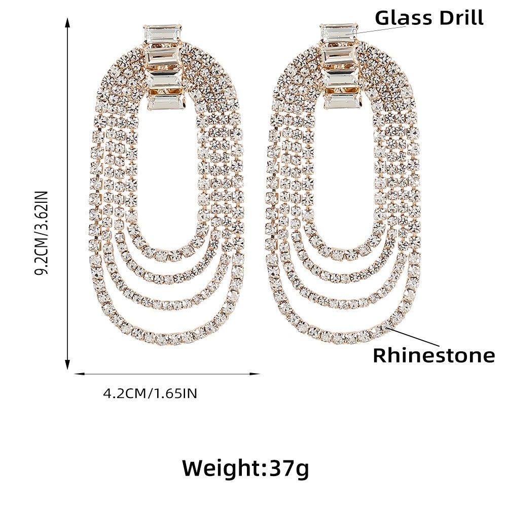 Fashionsarah.com Multi-layer Long Tassel Earrings