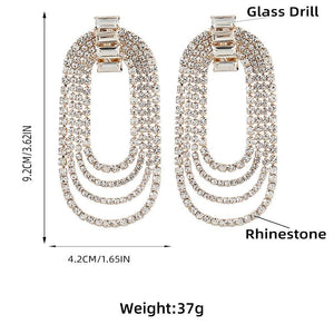 Multi-layer Long Tassel Earrings - Fashionsarah.com