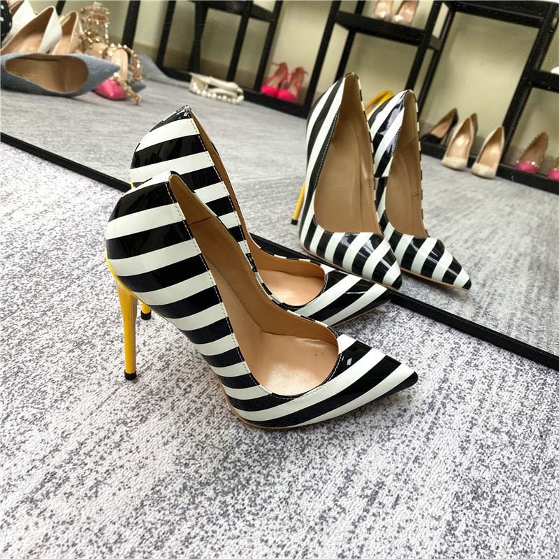 Fashionsarah.com Summer Stripe Heels