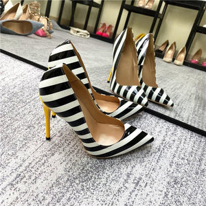Summer Stripe Heels | Fashionsarah.com