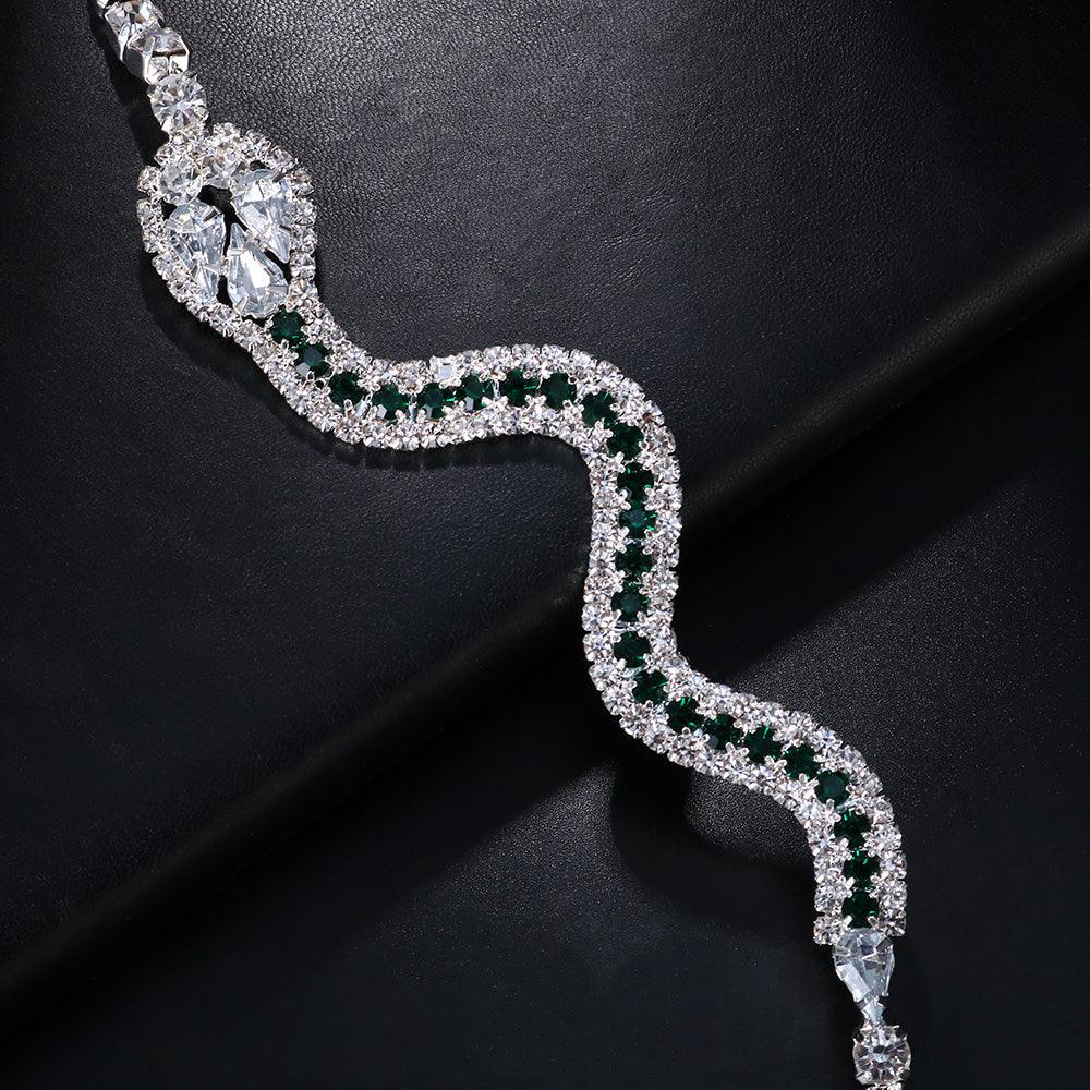 Fashionsarah.com Snake Rhinestone Bra Chain Necklace