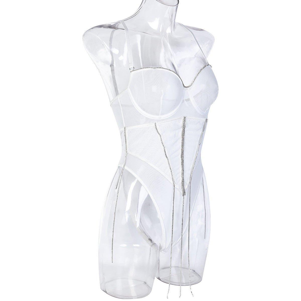 White Mesh Bodysuit | Fashionsarah.com