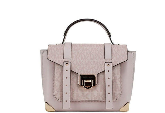 Fashionsarah.com Fashionsarah.com Michael Kors Manhattan Medium Powder Blush PVC Top Handle Purse Satchel Handbag