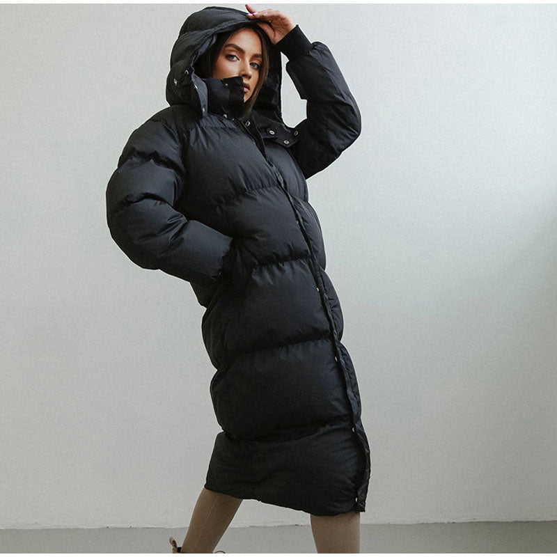 Hooded Long Loose Jackets | Fashionsarah.com