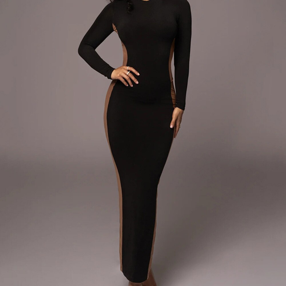 Hollow Out Split Bodycon Dress | Fashionsarah.com