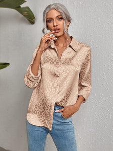 Elegant Office Leopard Blouses - Fashionsarah.com