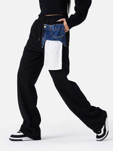 Load image into Gallery viewer, Sport Pants with Denim Pocket | Fashionsarah.com
