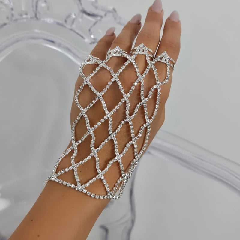 Finger Mesh Bracelet Jewelry | Fashionsarah.com