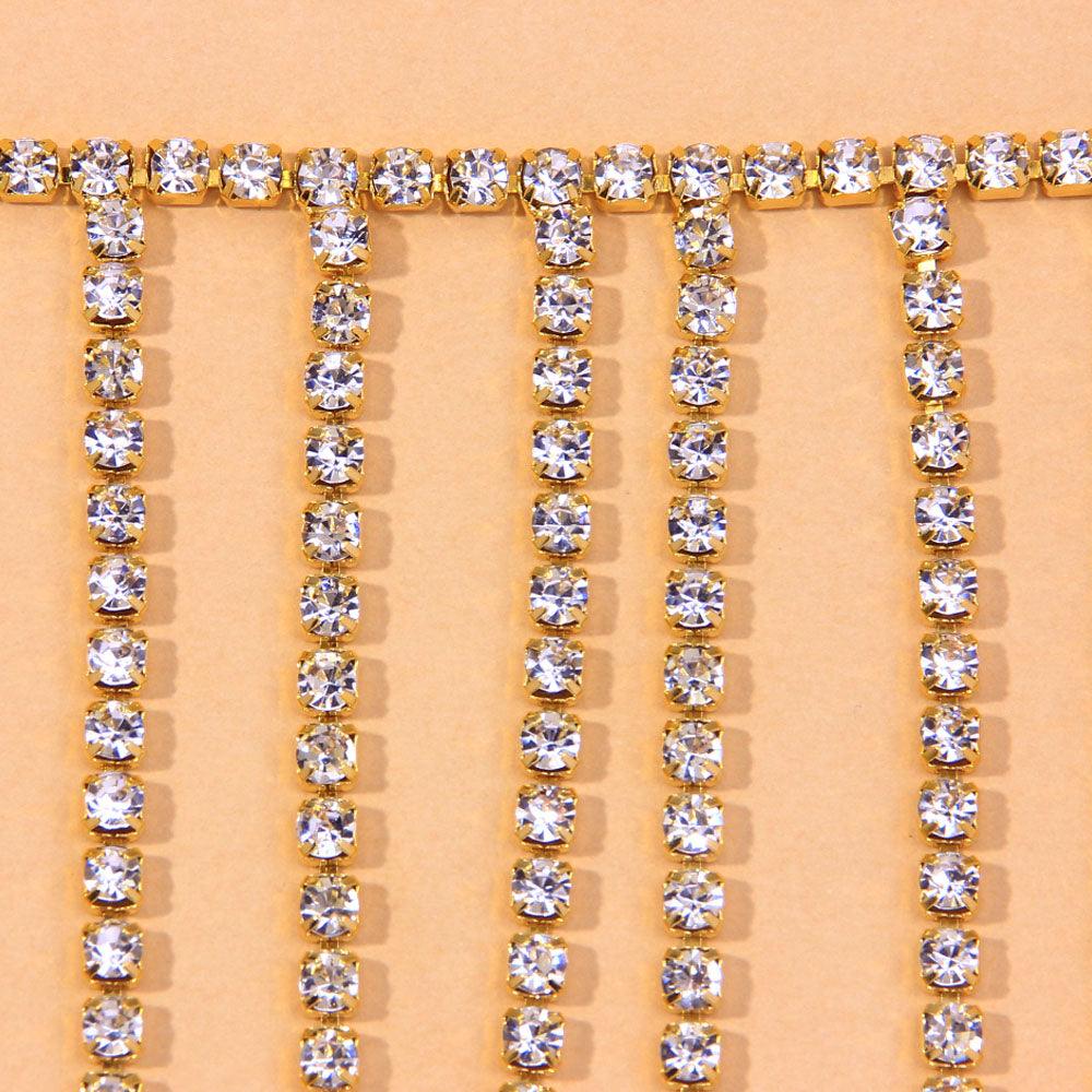 Fashionsarah.com Crystal Multi-Layered Shoulder Chain
